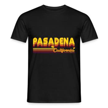 Pasadena California Design - T-shirt homme - noir - Devant - AI Model Male 178 light (178cm)