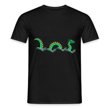 Nessie Lochness T-Shirt - Men's T-Shirt - black - Front - AI Model Male 178 light (178cm)