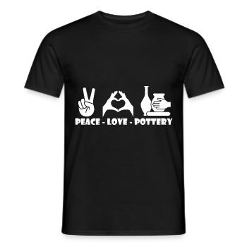 Pottery and pottery - Men's T-Shirt - black - Front - AI Model Male 178 light (178cm)