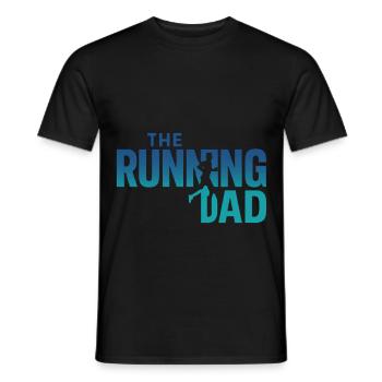 The Running Dad - Männer T-Shirt - Schwarz - Vorne - AI Model Male 178 light (178cm)