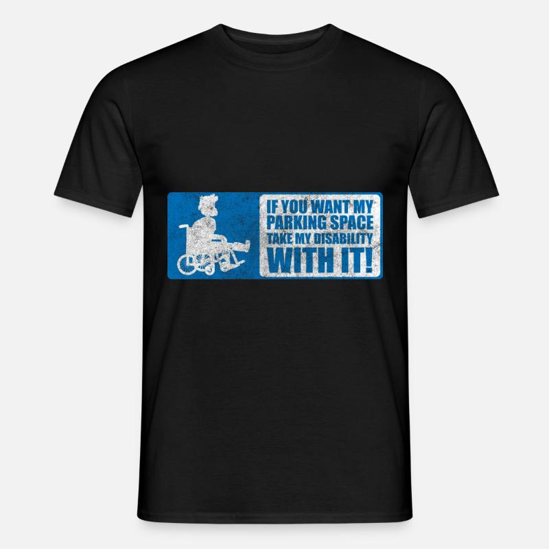 Behinderung Handicap - Männer T-Shirt - Schwarz