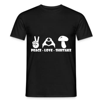 Mushroom pickers and mushroom friends - Men's T-Shirt - black - Front - AI Model Male 178 light (178cm)
