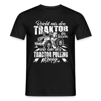 Tractor pulling - Men's T-Shirt - black - Front - AI Model Male 178 light (178cm)