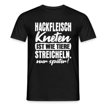 Fleischer Metzger - Männer T-Shirt - Schwarz - Vorne - AI Model Male 178 light (178cm)