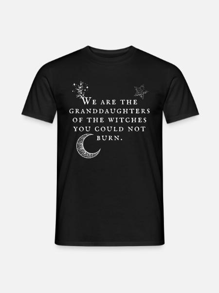 Witch - witches granddaughters moon - dark - Men's T-Shirt - black