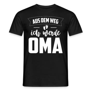 Aus dem Weg Ich werde Oma Baby - Männer T-Shirt - Schwarz - Vorne - AI Model Male 178 light (178cm)