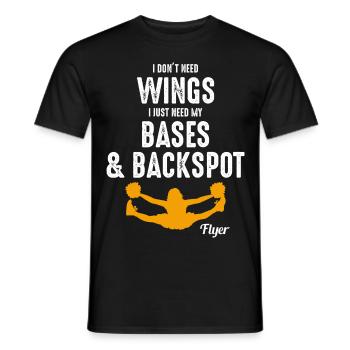 Cheerleader Cheerleading Girl Cheering Funny - Men's T-Shirt - black - Front - AI Model Male 178 light (178cm)