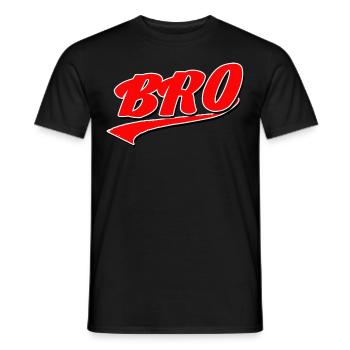 bro sis brother sister family love big little best - Men's T-Shirt - black - Front - AI Model Male 178 light (178cm)