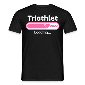 Triathlet Triathlon Sportler Geschenk - Männer T-Shirt - Schwarz - Vorne - AI Model Male 178 light (178cm)