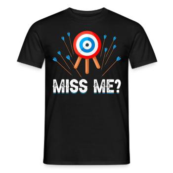Darts Sport Dartboard Triple Thrower Competition - T-shirt homme - noir - Devant - AI Model Male 178 light (178cm)
