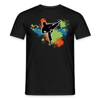 Karaté Temps Libre Cadeau Karatéka Sport de Combat - T-shirt homme - noir - Devant - AI Model Male 178 light (178cm)