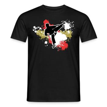 Karaté Temps Libre Cadeau Karatéka Sport de Combat - T-shirt homme - noir - Devant - AI Model Male 178 light (178cm)