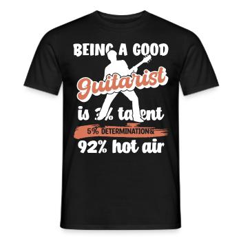 Spruch lustig Gitarrenspieler - Männer T-Shirt - Schwarz - Vorne - AI Model Male 178 light (178cm)
