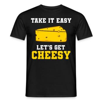 Lustiger Käse Wortspiel Käsemacher - Männer T-Shirt - Schwarz - Vorne - AI Model Male 178 light (178cm)