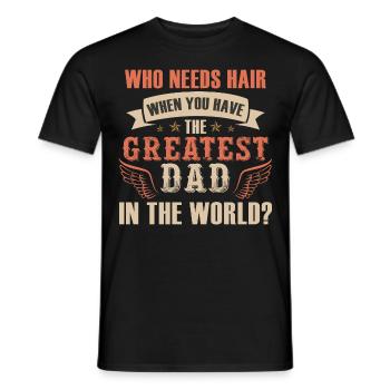 Größter Vatertag des Vaters - Männer T-Shirt - Schwarz - Vorne - AI Model Male 178 light (178cm)