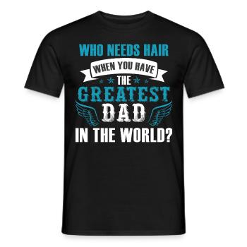 Großartiger Vater der Welt - Männer T-Shirt - Schwarz - Vorne - AI Model Male 178 light (178cm)