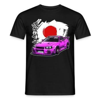 Jdm / Tuning / Turbocharger / Rims / Chiptuning - Men's T-Shirt - black - Front - AI Model Male 178 light (178cm)