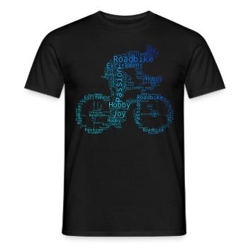 Rennrad Damen Rennradfahren Herren Rennradfahrer - Männer T-Shirt - Schwarz - Vorne - AI Model Male 178 light (178cm)