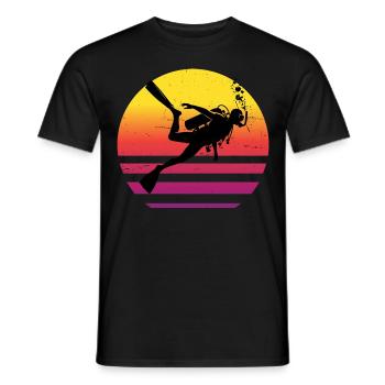 Scuba Taucher Diver Scuba Diver Tauchen - Männer T-Shirt - Schwarz - Vorne - AI Model Male 178 light (178cm)