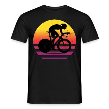Femmes Vélo de route Hommes Cyclistes de route Vélo de route - T-shirt homme - noir - Devant - AI Model Male 178 light (178cm)