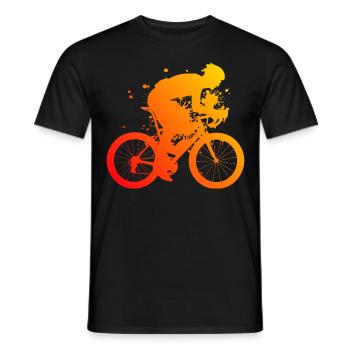 Road Cycling Road Bike Road Bike Men Road Cycling - Men's T-Shirt - black - Front - AI Model Male 178 light (178cm)