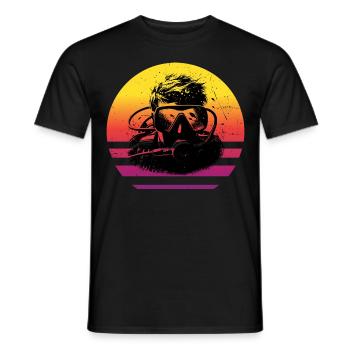 Men's Scuba Diving Diving Diving Scuba Diver - Men's T-Shirt - black - Front - AI Model Male 178 light (178cm)