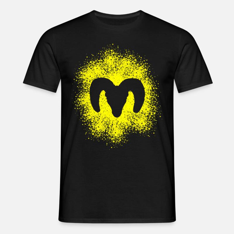 Dickhornschaf - Männer T-Shirt - Schwarz
