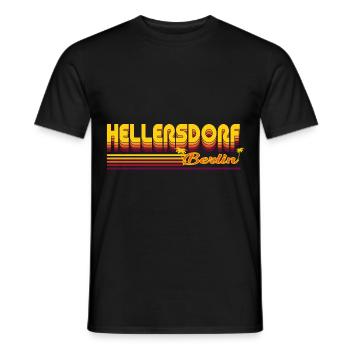 cool Hellersdorf Berlijn wijk design - Heren T-shirt - zwart - Voor - AI Model Male 178 light (178cm)