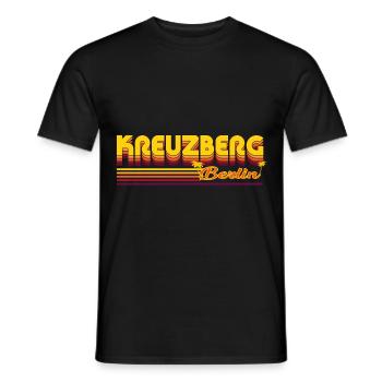 cool Kreuzberg Berlijn wijk ontwerp - Heren T-shirt - zwart - Voor - AI Model Male 178 light (178cm)