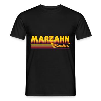 cool Marzahn Berlin district design - Men's T-Shirt - black - Front - AI Model Male 178 light (178cm)