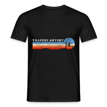 Circus tent - Men's T-Shirt - black - Front - AI Model Male 178 light (178cm)