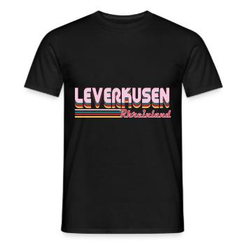 Leverkusen Rheinland Design pour le Leverkusener - T-shirt homme - noir - Devant - AI Model Male 178 light (178cm)
