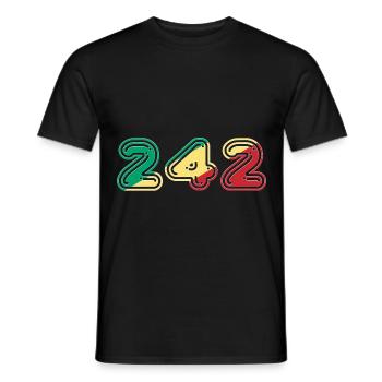 Team 242 CONGO - T-shirt homme - noir - Devant - AI Model Male 178 light (178cm)