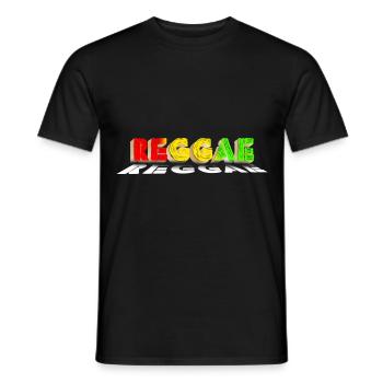 Reggae Musik Genre Jamaica Rasta Jamaican Reggae - Männer T-Shirt - Schwarz - Vorne - AI Model Male 178 light (178cm)