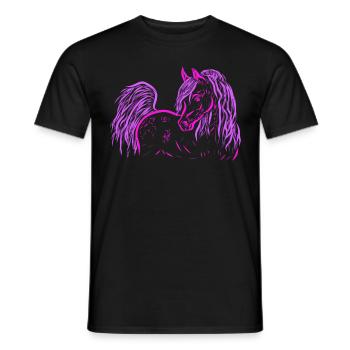 Araber Pink - Männer T-Shirt - Schwarz - Vorne - AI Model Male 178 light (178cm)