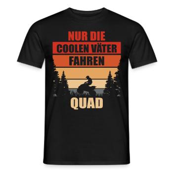 Quadfahrer Geschenkidee Quadfahren Quad ATV - Männer T-Shirt - Schwarz - Vorne - AI Model Male 178 light (178cm)