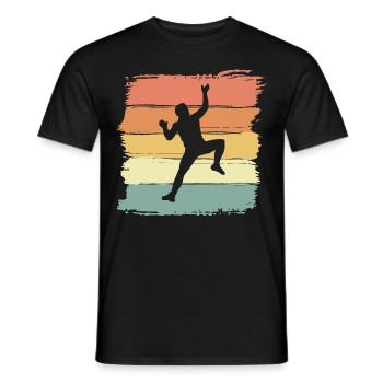 Légende de l’escalade rétro vintage - T-shirt homme - noir - Devant - AI Model Male 178 light (178cm)