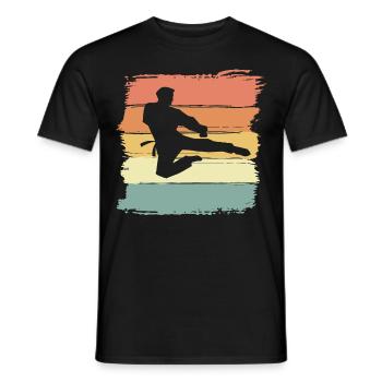 Taekwondo vintage retro Taekwondo Legende - Männer T-Shirt - Schwarz - Vorne - AI Model Male 178 light (178cm)