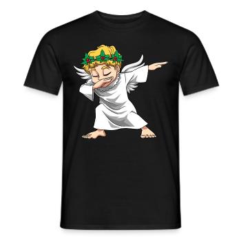 Christkind Weihnacht für Männer, Frauen und - Männer T-Shirt - Schwarz - Vorne - AI Model Male 178 light (178cm)
