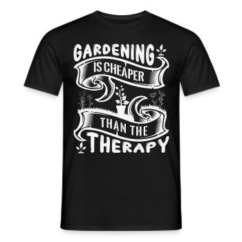 Hobby gardeners, fruit and vegetable gardeners - Men's T-Shirt - black - Front - AI Model Male 178 light (178cm)