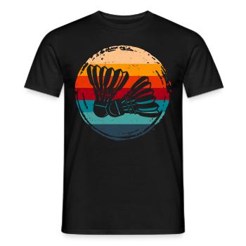 Badminton - Men's T-Shirt - black - Front - AI Model Male 178 light (178cm)
