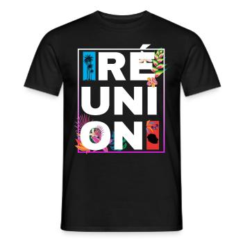 Begegnung 974 Blumen wunderbare Natur - Männer T-Shirt - Schwarz - Vorne - AI Model Male 178 light (178cm)
