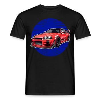 Jdm Halloween edition / Tuning Mechanic Costume - Men's T-Shirt - black - Front - AI Model Male 178 light (178cm)