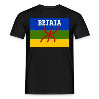 Berber-Flagge Stadt Bejaia - Männer T-Shirt - Schwarz - Vorne - AI Model Male 178 light (178cm)