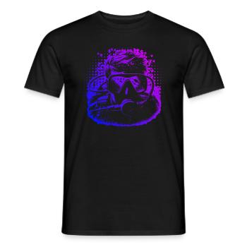 Free Dive Scuba Diving Diver Men - Men's T-Shirt - black - Front - AI Model Male 178 light (178cm)