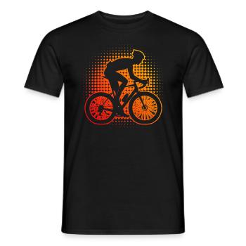 Women's Men's Road Cycling Road Cycling Road Bike - Men's T-Shirt - black - Front - AI Model Male 178 light (178cm)