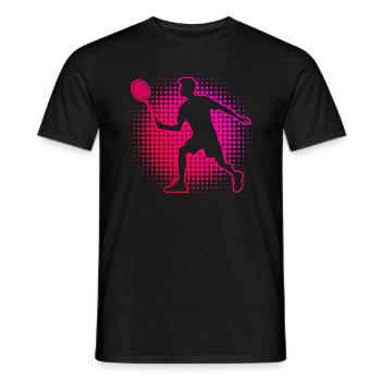 Badminton Men Squash Badminton Player Women - Men's T-Shirt - black - Front - AI Model Male 178 light (178cm)