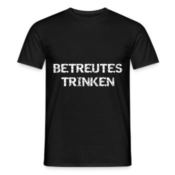 Betreutes Trinken Partnerlook Outfit Fasching - Männer T-Shirt - Schwarz - Vorne - AI Model Male 178 light (178cm)