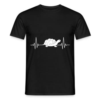 Tortues tortues - T-shirt homme - noir - Devant - AI Model Male 178 light (178cm)