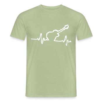 guitar player - Männer T-Shirt - Sage - Vorne - AI Model Male 178 light (178cm)